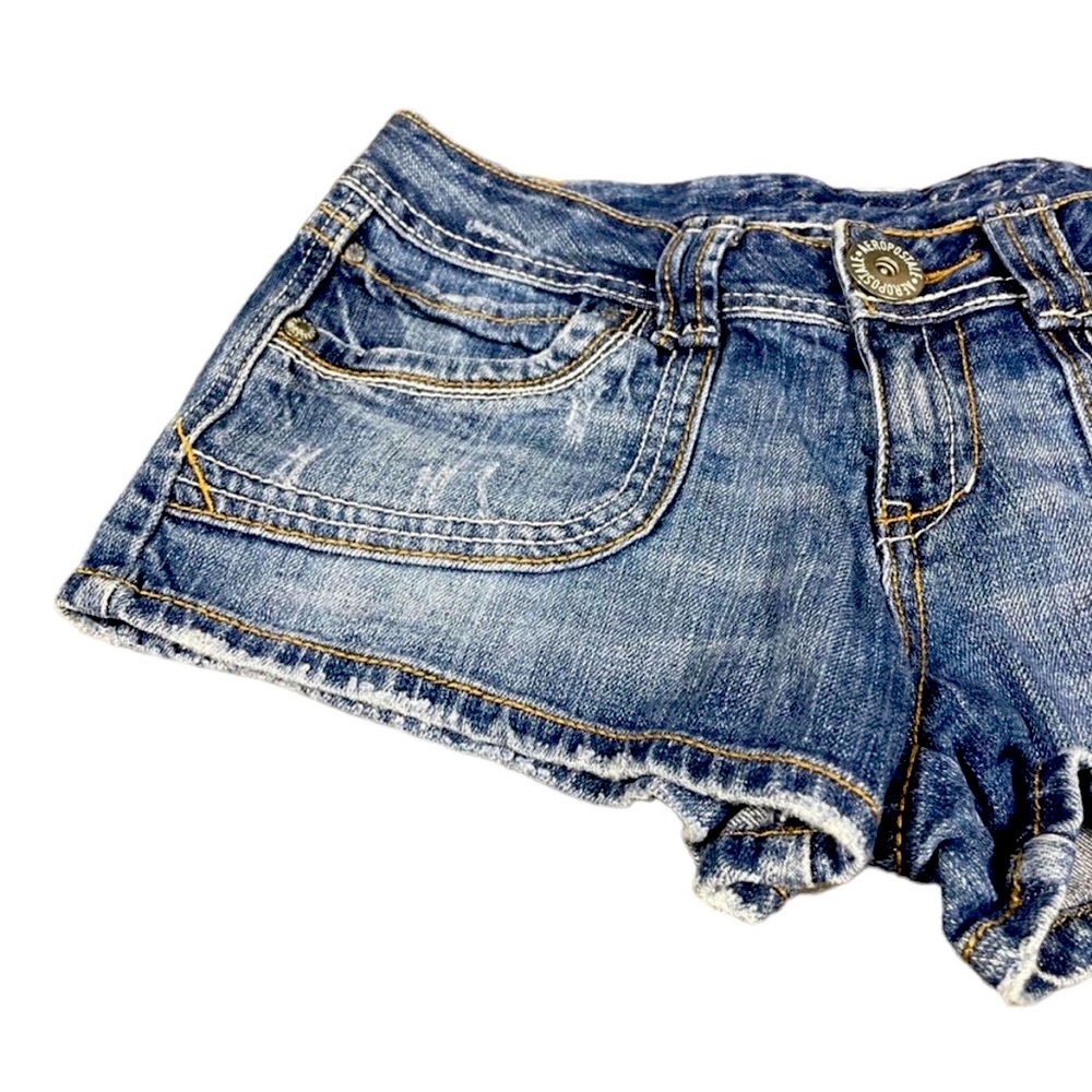 Aeropostale  Women’s/ Junior’s Denim Jean Shorts Junior Size 7/ 8 - Picture 2 of 14